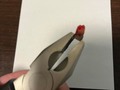I've had a problem tooth for a while that was really bothering me. So I made my girlfriend pull it out with a pair of pliers from IKEA.