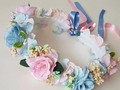 Te invitamos a que averigües si es Princesa 👸🏼 o Príncipe 🤴  Corona de flores para mamita revelacion de Sexo bebé 🩰💙