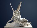 Psique reanimada por el beso del amor, por Antonio Cánova. Está en París, Francia, en el museo del Louvre.