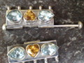 925 sterling silver bayonet clasp with blue topaz & citrine1