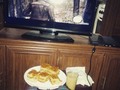 Noche de 🍕 y de Resident Evil 👌👌👌