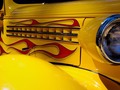 Hoodie #carshow #hotrod #yellow #headlights #flames #fender
