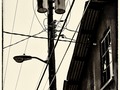 High Wire - a photo inspired by @jamesawillisartist #california #pentax #wires #highvoltage #lightpost #blackandwhite #blackandwhitephotography