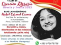 TALLER DE CREACIÓN LITERARIA (NOVELA Y POESÍA 2023)  Formulario de inscripción:   BAJO LA COORDINACIÓN DE MABEL CORONEL CUENCA Poeta, narradora, editora, gestora cultural, profesora universitaria especializada en investigación científica, profesionista en Conferencia Internacional; Embajadora Universal de la Cultura con aval de la UNESCO. Dra. Honoris Causa en Literatura (por la Academia Latinoamericana de Literatura Moderna - México), Dra. Honoris Causa en Humanidades (por el Instituto Júlio Ribeiro Cortez de Educação e Cultura - Mantena - MG - Brasil).  Fecha de inicio: Sábado 15 de abril de 2023 Fecha de finalización: Sábado 12 de agosto de 2023 Carga horaria: 150 horas reloj  CONTENIDOS DISTRIBUIDOS EN DOS MÓDULOS (POESÍA Y NOVELA), CON UNA CARGA HORARIA DE 75 HORAS RELOJ CADA, TOTALIZANDO 150 HORAS RELOJ, PUDIENDO EL ALUMNO OPTAR POR CURSAR UN ÚNICO MÓDULO O AMBOS, CON LA CORRESPONDIENTE CERTIFICACIÓN POR LAS HORAS CURSADAS.  METODOLOGÍA DE TRABAJO Sesiones grupales por la plataforma BBB BUTTON, GOOGLE MEET u otro medio acordado con los participantes (Los días sábados a las 14:00 horas de Paraguay), pudiendo asistir en vivo o en diferido.  6 sesiones individuales a coordinar de acuerdo a disponibilidad de tiempo para trabajar en el proyecto de publicación individual de acuerdo a un género elegido.  COSTO DEL TALLER con derecho a certificado: 480.000 guaraníes (pagadero en 4 cuotas iguales de 120.000 guaraníes) Pago en otras monedas a través de Western Union *Euro: 60,00 - *Dólar americano: 70,00 *Real Brasileño: R$ 350  Al finalizar el taller se tendrá una publicación de una antología colectiva en formato e-book