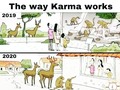 Así funciona el Karma mi pana.  *  *  Sigan jodiendo el planeta desgraciados. 😂🤣🤣😂  *  De pana, be pro planet. Éste es el único que tenemos.  *  ❤️🌎👌😍❤️👍🐵🐶🐱🦝🦊🐺🦁🐯  *  #larisasana  #madeleinecasmo  #karmaitsabitch (en Alajuelita, San Jose, Costa Rica)