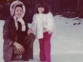 Con mi madre en Andorra, en 1975. (en Costa Rica)