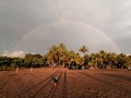 El fin de semana de mi cumpleaños, el pasado 29 de Noviembre de 2020, Diosito y el Universo me regalaron, un arcoíris, un atardecer espectacular, y un eclipse de luna roja.  Gracias Universo. Jacó Beach, Jacó, Puntarenas, Costa Rica.  Madeleine Casmo.