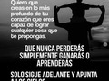 Sueña siempre en grande, con esfuerzo y ganas todo se logra, una vez te dije no permitas que nadie te diga no puedes. @apulgarin1 apunta al cielo siempre 💪🏻