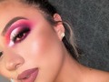 Resultado clase online con esta belleza 💜🧡💖 @katherinemakeup21 💄