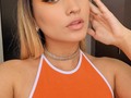 Qué tal este maquillaje? Les gusta? Para que ocasión lo usarían? 🍊 . Los lentes son de @ttd_eye la ref queen brown(mi favorita) 10%off “manug” . .  #makeup #egirl #makeupideas