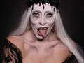 💀 DA WITCH 💀ps: La última foto es la foto del anuario de la bruja 😂😂   Lentes: @shopttica   #witch #witchmakeup #halloweenmakeup #halloweenmakeupideas #halloweenmakeuptutorial #vampire