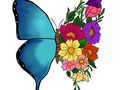 Mariposas. Símbolo de evolución, crecimiento y transformación. Me siento completamente identificada con ellas y siento que en muchas etapas y aspectos de nuestras vidas podemos ser mariposas que revolotean en el aire con ganas de seguir floreciendo y seguir creando. No pares de brillar, jamás.  🇺🇸 Butterflies.  Symbol of evolution, growth and transformation. I feel completely identified with them and I feel that in many stages and aspects of our lives we can be butterflies that flutter in the air wanting to continue blooming and continue creating. Never stop shining.  Art made by me✨