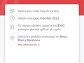 Pa que me dan un cupón que no funciona en Santiago