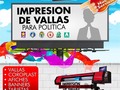 Nuevo Servicio Impresión De Vallas Para Política  Aquí en Calderon Designs  C/ Mella #28, Navarrete. Cont.: 829-651-5751  Llámanos y Cotiza nuestros excelentes precios!