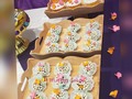 Brigadeiros con detalles de mariposas en pastillaje...