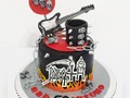 Para los Rockeros,  Arturo celebró sus magnificos 50años con este Rock and Roll Cake.
