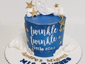 Andres Miguel, celebró sus 7 meses, con este tienro diseño.... elaborado en crema Chantilly..    "Twinkle twinkle little star"   @dignafullerton. Gracias amiga por tenernos presente en todas tus celebraciones..  Topper por @mariartcelebra simplemente la mejor...