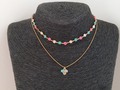 Set Choker y cadena con dije triangulo  #comprahechoenmedellín #miyuki #moda