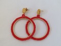 Aretes circulares en mostacilla 👌  #aretesdemoda #hechoamano✔ #comprahechoenmedellín #modacolombiana