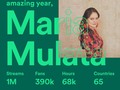 Si, jamás imaginé tener un año tan lindo en plataformas, gracias a mi equipo @onerpm y a ustedes que me escuchan. Gracias @spotify @spotifylatam