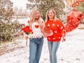 Galentine's Or Momlentine's? Who cares. She is my Favorite Girl in the world. Mommy.👩‍👧👭🏼 #likemotherlikedaughter . . HAPPY Galentine's 😍 . . Sweaters: @sheinofficial . Code: SVD703 (Extra 15% off any purchase) . #SHEINgals