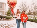 Galentine's Or Momlentine's? Who cares. She is my Favorite Girl in the world. Mommy.👩‍👧👭🏼 #likemotherlikedaughter . . HAPPY Galentine's 😍 . . Sweaters: @sheinofficial . Code: SVD703 (Extra 15% off any purchase) . #SHEINgals
