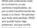 By @elderdayanoficial DIOS está ordenando todo en tu entorno; si ves cambios inexplicables, es por q está transformando las cosas a tu favor. No pienses que todo está perdido, DIOS aún puede hacer algo poderoso, así que confía, porque lo que hoy es una dificultad, pronto será una gran bendición!