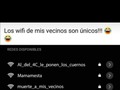 Tal cual, así son los nombres de wifi de mis vecinos. ¿Cómo es el tuyo?