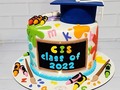 Preschool graduation Cake!! Grado preschool #graduationcake #preschool #Cartagenabakery #yortastematicas #tortaspersonalizadas #tortasinfantiles
