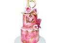 Sweet fifteen cake!!#marycayacakestyle #sweetfifteencake #pinkgoldcake #cartagenabakery #cakedesign #cakeart #signaturestyle #sugarflowers #bakingdreams