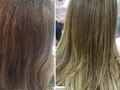 Antes y después balayage clienta feliz #balayagehair😍 #lisaplex👌💇 #beige mayosther peluquería