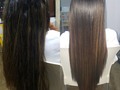 Antes y después keratina ... mayosther peluquería