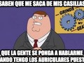 Si los llevo puestos, es que no quiero hablar, ¿vale? - para mas chistes: Click aqui