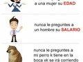 Preguntas que nunca debes hacer - para mas chistes: Click aqui