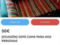 La enorme descripción de este sofá en Wallapop de la que todos se están riendo - para mas chistes: Click aqui