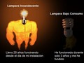 Lampara incandecente vs bajo consumo - para mas chistes: Click aqui