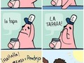 Patricio no es tan torpe si lo comparas con nostros mismos - para mas chistes: Click aqui