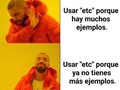 Diferentes maneras de usar el ‘etc’ - para mas chistes: Click aqui