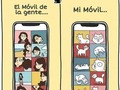 El móvil de alguien que tiene gato - para mas chistes: Click aqui