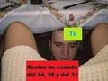 Está feo tirar la comida que sobra en estas fiestas, habrá que comérsela… - para mas chistes: Click aqui