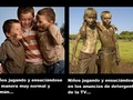 Pueden ser más exagerados los de los anuncios de detergentes con las manchas en la ropa y demás… - para mas chistes: Click aqui