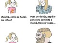 Esas preguntas incómodas de los los hijos a sus padres… - para mas chistes: Click aqui