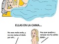 Ellos vs ellas en la cama… - para mas chistes: Click aqui