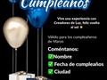 Hermosa Tribú de Creadores de Luz, para todos los cumpleañeros de este mes mágico Marzo, les tenemos una sorpresa, asi que haremos una lista de todos los cumpleaños para que puedan vivir una experiencia totalmente diferente🤩🪬🌟🙋🏻‍♂️GRATIS