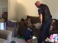 Police Officer Helps 4-Year-Old Hunt For Monsters In New Home