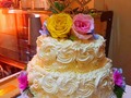 Torta en crema con apliques florales #tortaencrema #torta #tor