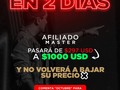 Hoy fue un día muy significativo para nosotros!  Por un lado, concluimos el Elite MasterMind 2022  La nueva camada de emprendedores digitales que se montarán al rango de los 100K/mes está lista!  Y nosotros como empresa, reiteramos nuestra compromiso más importante:  Dar rienda suelta a la “Era del valor” y asegurarnos de que cada vez más emprendedores que confían en nosotros obtengan resultados extraordinarios…  Y saquen provecho de esta industria tan rentable  En 2 días Afiliado Master cambiará de precio  Estoy muy emocionado de ver nuestro nuevo ACOMPAÑAMIENTO 1A1 en acción  Y ver lo que juntos vamos a lograr  Prepárate mi querido emprendedor, esto de pondrá bueno   Cambio y fuera  Mike ⚡️