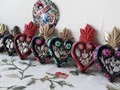 Corazones milagritos pintados a mano por artista plástica mexicana !! 14 x 9 cms.  20 % off 🔥🕚👏 Antes $ 15.000 ❌❎✋ Ahora $ 12.000 ✔😍❤😲 🎄🎅🎁🙏