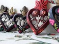 Corazones milagritos pintados a mano por artista plástica mexicana !! 14 x 9 cms.  20 % off 🔥🕚👏 Antes $ 15.000 ❌❎✋ Ahora $ 12.000 ✔😍❤😲 🎄🎅🎁🙏