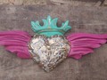 Este milagrito ya viene volando desde México ! 😍❤💝✈ #milagritos #mexicanos #hechosamamo #folkart #artesaniatipicamexicana #méxicolindo #alas #corona #bendición